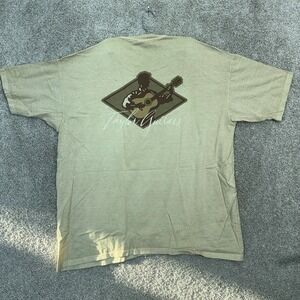 Taylor Guitars T Shirt Mens 2XL Tan Graphic Print Short Sleeve Made in USA Anvil
